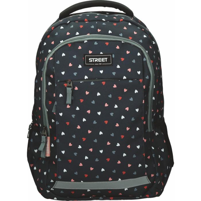 ΤΣΑΝΤΑ ΣΧΟΛΙΚΗ STREET ALFA HEARTBEAT 30x19x43cm (με εργονομική πλάτη air system)