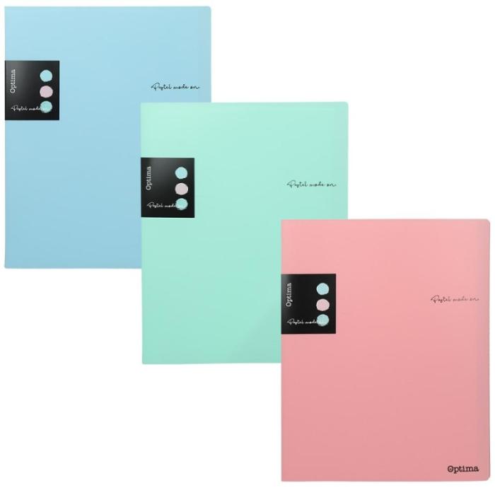 ΒΙΒΛΙΑ ΖΕΛΑΤΙΝΑΣ (ΣΟΥΠΛ) OPTIMA PASTEL A4 20φ.