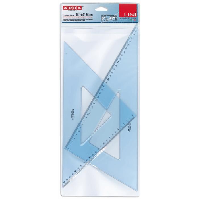 ΤΡΙΓΩΝΑ ΖΕΥΓΗ (45o+60o) ARDA 35cm