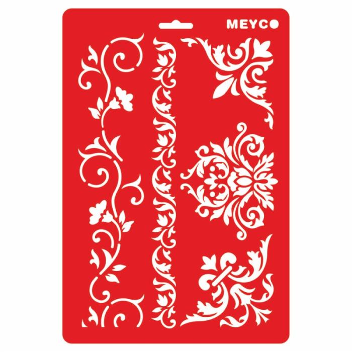 ΣΤΕΝΣΙΛ MEYCO DECOUPAGE 20χ31 FLORAL