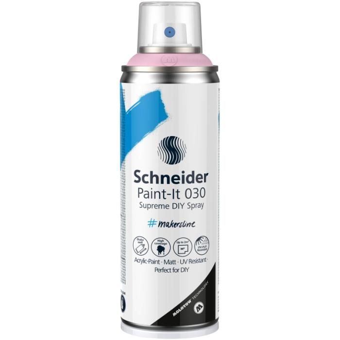 ΧΡΩΜΑΤΑ ΑΚΡΥΛΙΚΑ SCHNEIDER Σπρέι PAINT-IT 030 200ml ROSE PASTEL