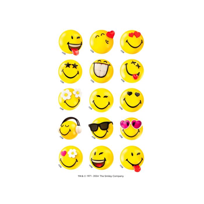 ΑΥΤΟΚΟΛΛΗΤΑ BSB ΑΠΛΑ SMILEY (3 φύλλα)