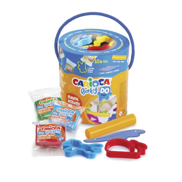 ΠΛΑΣΤΟΖΥΜΑΡΑΚΙΑ CARIOCA BABY ΚΟΥΒΑΔΑΚΙ 10τεμ 40gr + ΕΡΓΑΛΕΙΑ