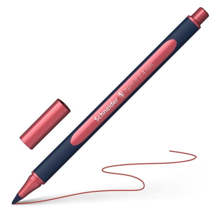 ΜΑΡΚΑΔΟΡΟΙ SCHNEIDER PAINT-IT METALIC 050 ROLLERBALL (0.4mm) VINTAGE RED