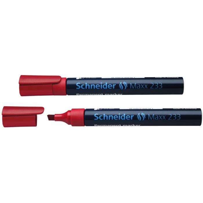 ΜΑΡΚΑΔΟΡΟΙ SCHNEIDER PERMANENT MAXX 233 ΠΛΑΚΕ ΜΥΤΗ 1-5mm ΚΟΚΚΙΝΟ