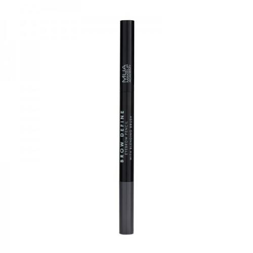 MUA Brow Define Eyebrow Pencil - With Blending Brush - Grey