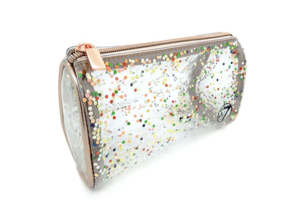 Clear Glitter Cosmetics Bag