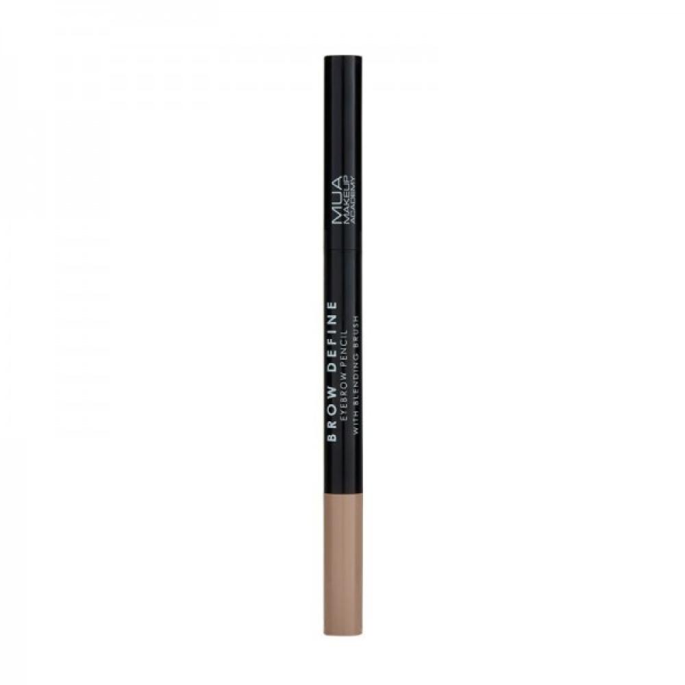 MUA Brow Define Eyebrow Pencil - With Blending Brush - Fair