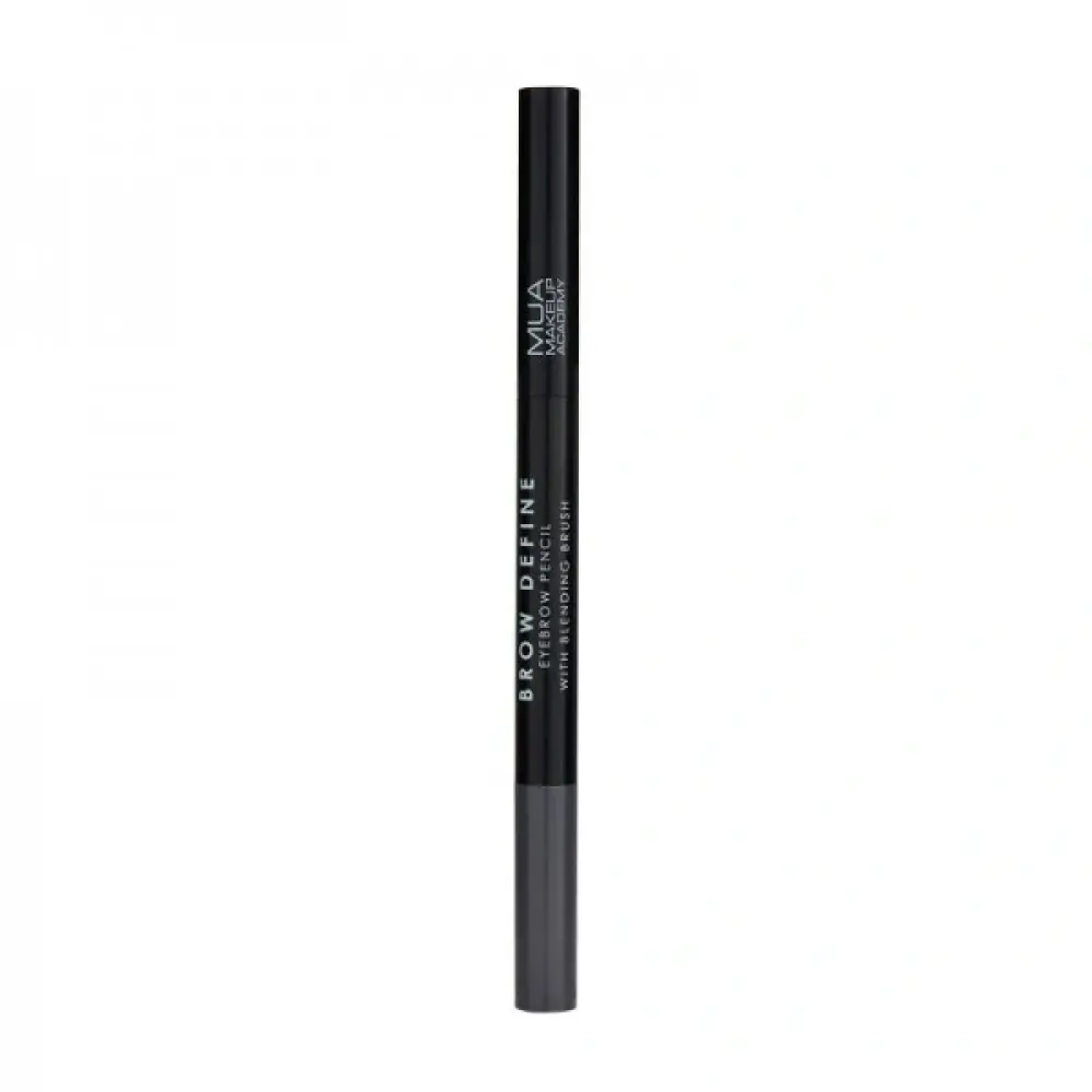 MUA Brow Define Eyebrow Pencil - With Blending Brush - Grey