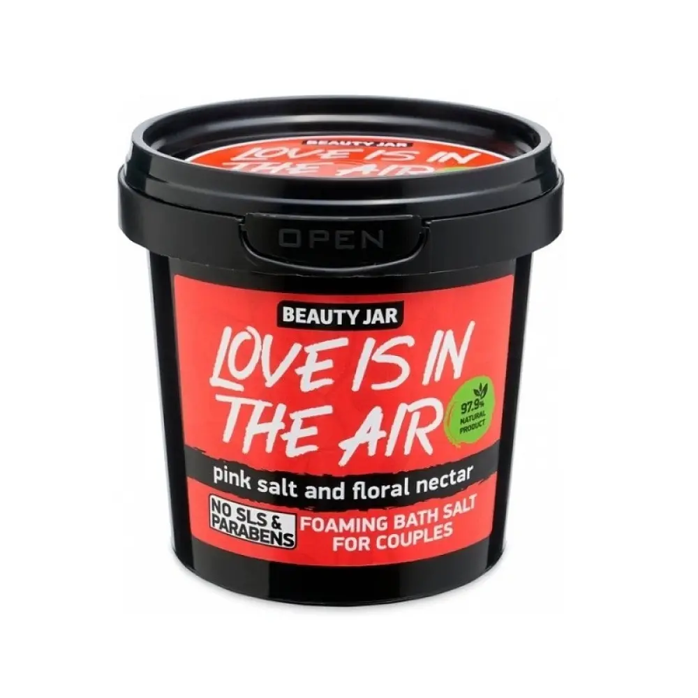 Beauty Jar “LOVE IS IN THE AIR” Αφρώδη άλατα μπάνιου για ζευγάρια