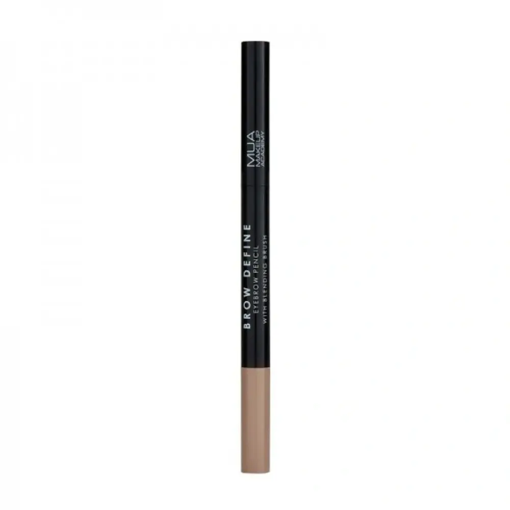 MUA Brow Define Eyebrow Pencil - With Blending Brush - Fair