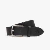 LACOSTE Men's Lacoste Engraved Buckle Texturized Leather Belt - 2@3RC4005