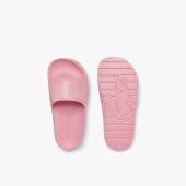 LACOSTE Women's Croco 2.0 Synthetic Logo Strap Slides - 37-43CFA002813C