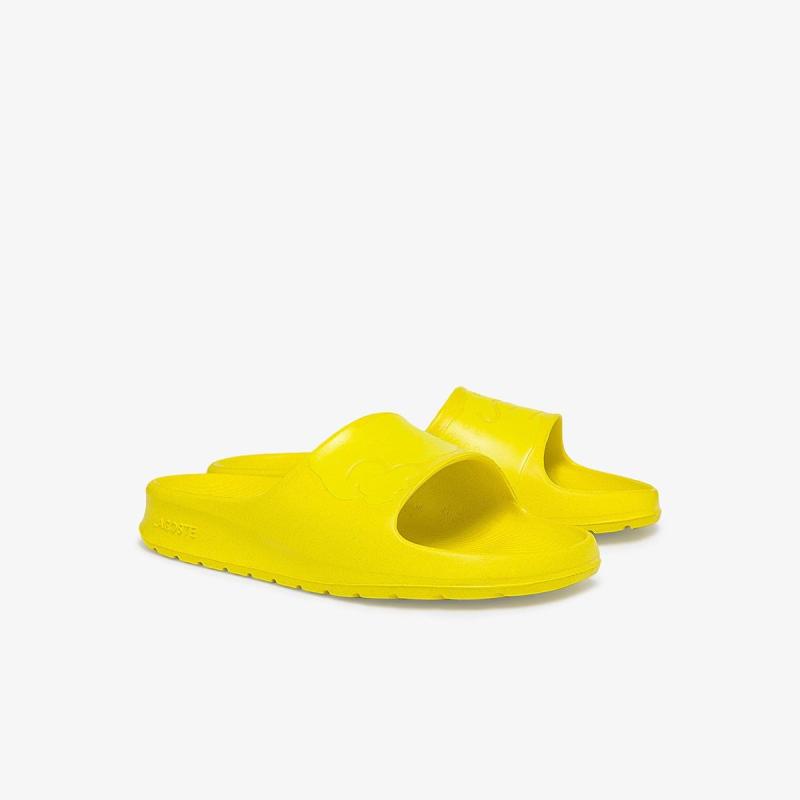 LACOSTE Women's Croco 2.0 Synthetic Logo Slides - 37-43CFA0001LY2