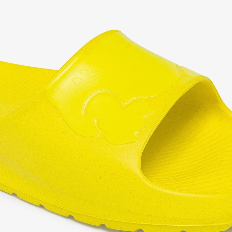 LACOSTE Women's Croco 2.0 Synthetic Logo Slides - 37-43CFA0001LY2