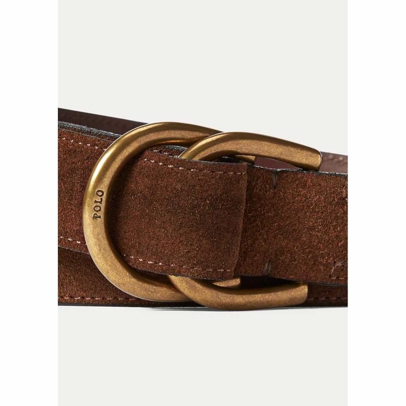 Suede D-Ring Belt - 405750337001 - POLO RALPH LAUREN