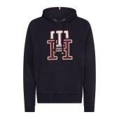 TH MONOGRAM APPLIQUÉ HOODY - MW0MW28187 - TOMMY HILFIGER