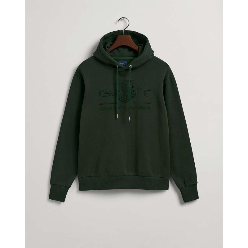 Tonal Shield Hoodie - 8@3G2037020 - GANT