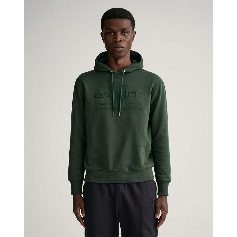 Tonal Shield Hoodie - 8@3G2037020 - GANT