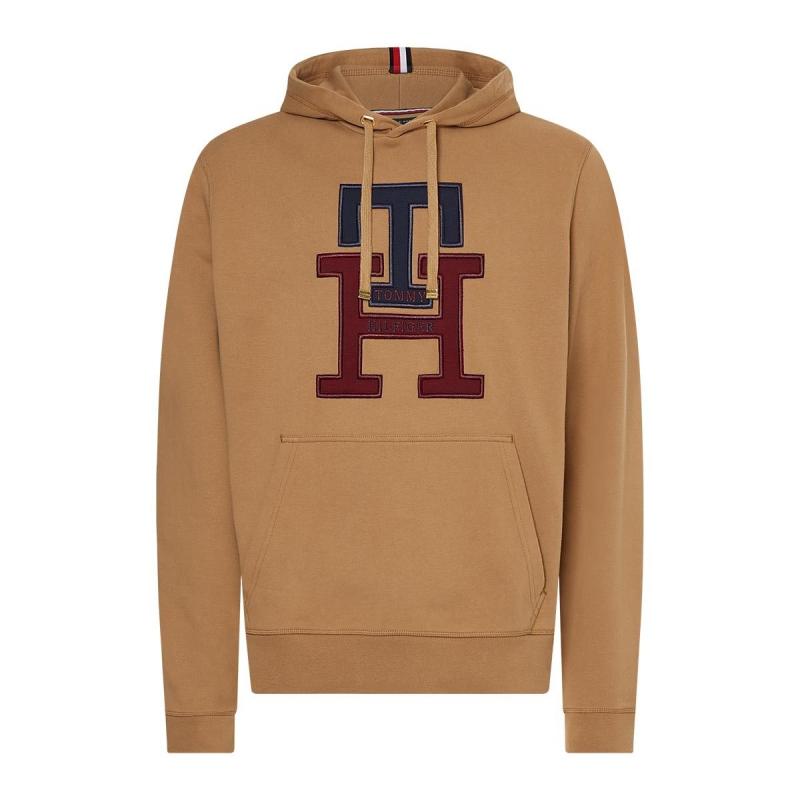 TH MONOGRAM APPLIQUÉ HOODY - MW0MW28187 - TOMMY HILFIGER