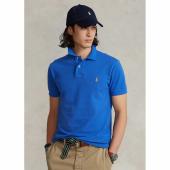 Custom Slim Fit Mesh Polo Shirt - 710782592011 - POLO RALPH LAUREN