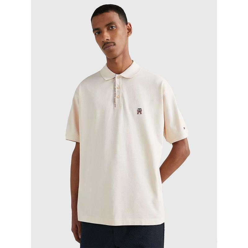 TH MONOGRAM PLACKET ARCHIVE FIT POLO - MW0MW30785 - TOMMY HILFIGER