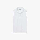 Women's Lacoste Slim fit Sleeveless Cotton Piqué Polo Shirt - 5@3PF5445 - LACOSTE