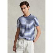 Custom Slim Fit Striped Jersey T-Shirt - 710906295001 - POLO RALPH LAUREN