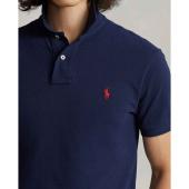 Custom Slim Fit Mesh Polo Shirt - 5@710782592008 - POLO RALPH LAUREN