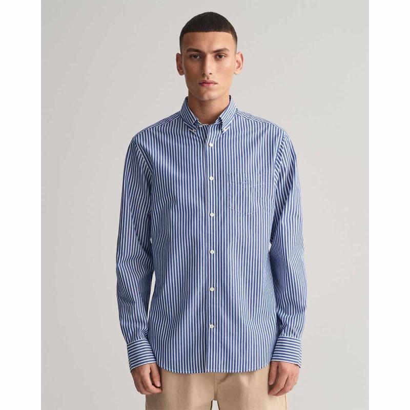 GANT Regular Fit Stripe Broadcloth Shirt - 5@3G3062000