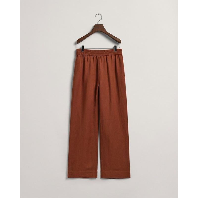 GANT Linen Viscose Pull-On Pants - 5@3GW4150214