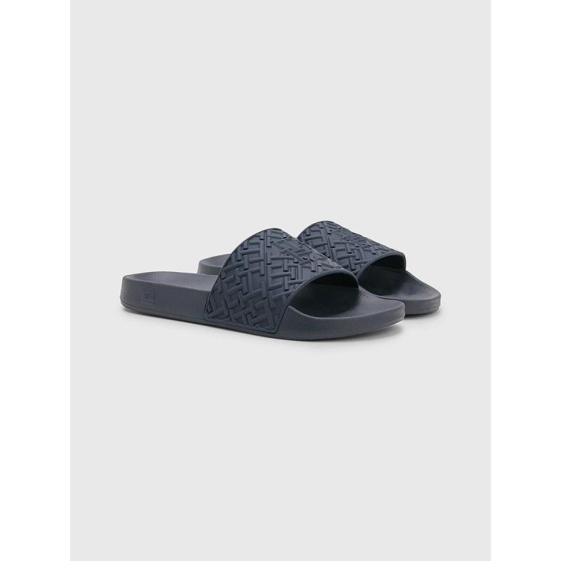 RUBBER TH MONOGRAM POOL SLIDE - FM0FM04464 - TOMMY HILFIGER