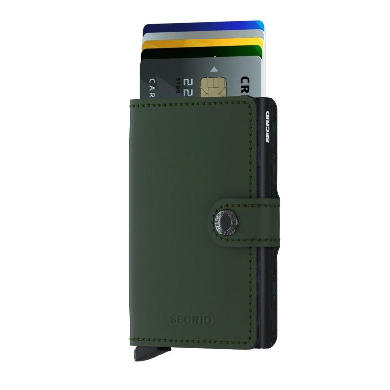 MINIWALLET MATTE - 9@MM – GREEN – BLACK - SECRID