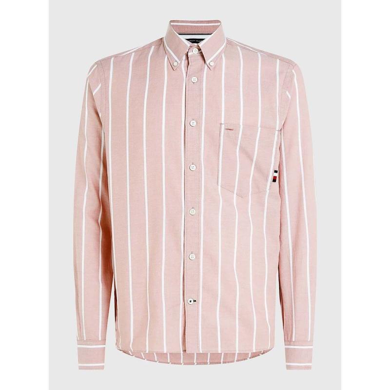 STRIPE REGULAR FIT OXFORD SHIRT - MW0MW30080 - TOMMY HILFIGER