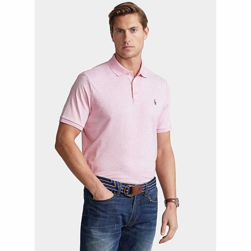 Pink polo shirt with logo embroidery - 710704319099 - POLO RALPH LAUREN