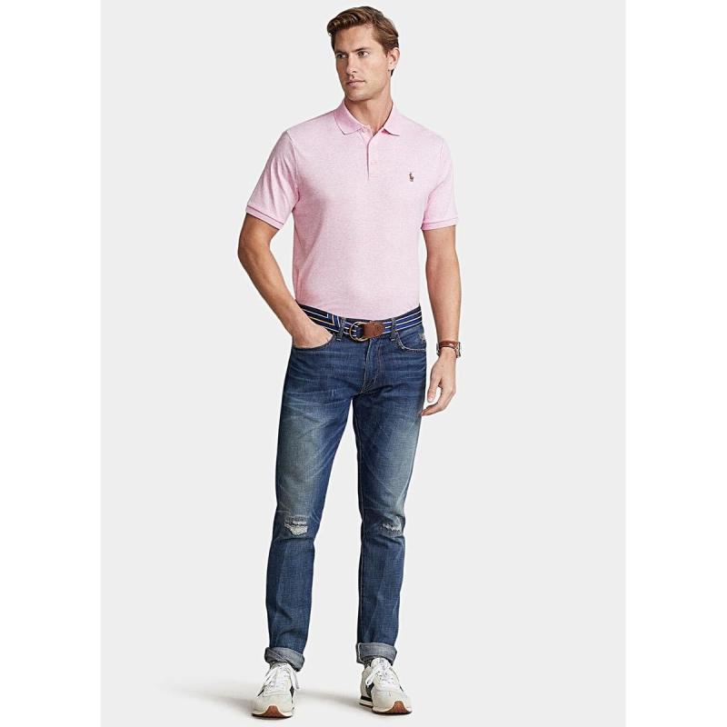 Pink polo shirt with logo embroidery - 710704319099 - POLO RALPH LAUREN