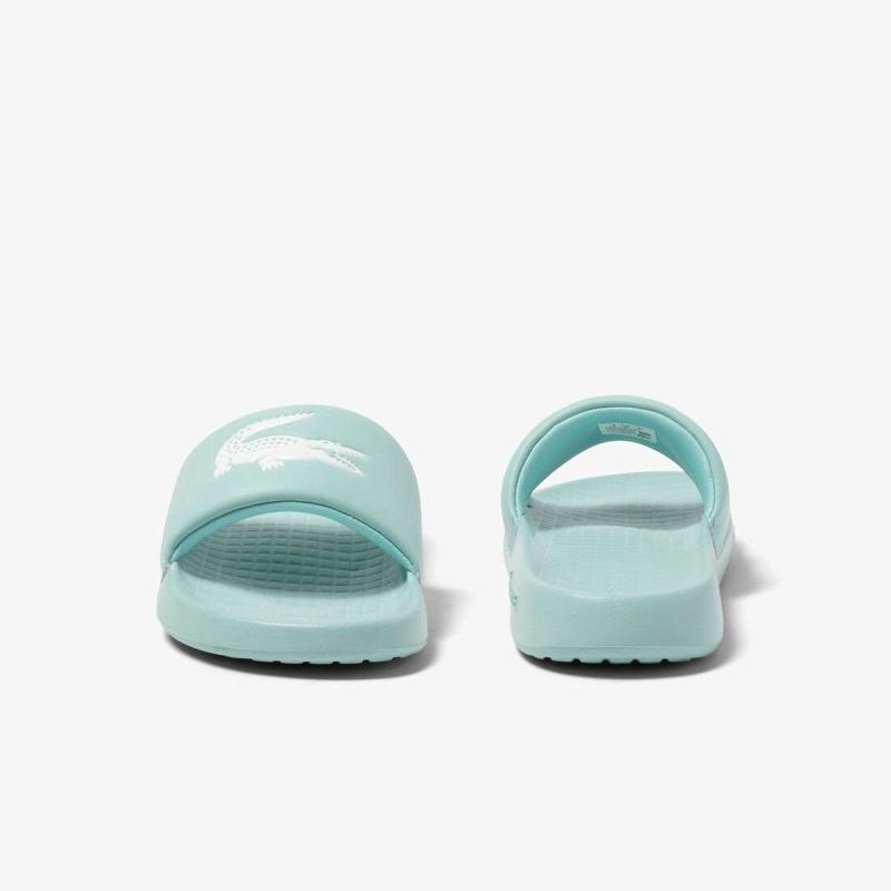 Women's Lacoste Croco 1.0 Synthetic Slides - 37-45CFA00022L5 - LACOSTE