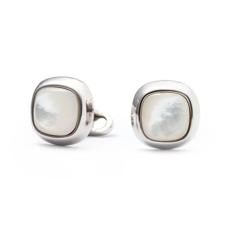 Ticino – Square cufflinks with semi-precious stones - SP/ZM - MON ART