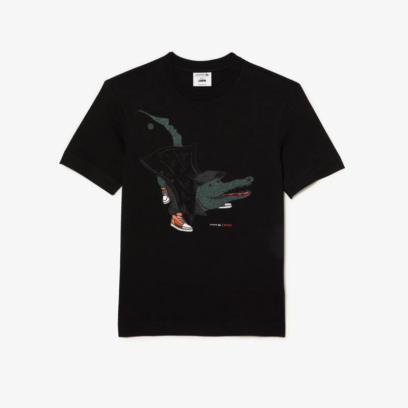 Men’s Lacoste x Netflix Organic Cotton Tshirt - 3TH8462 - LACOSTE