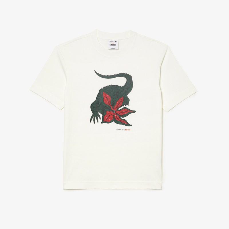 Men’s Lacoste x Netflix Organic Cotton Tshirt - 3TH8462 - LACOSTE