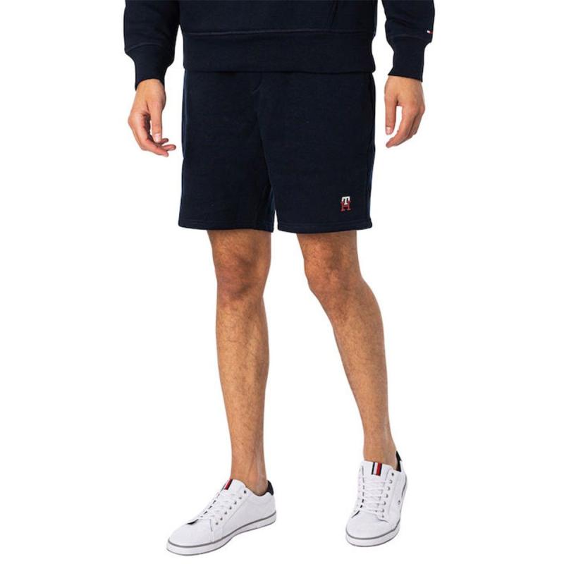 FLEECE MONOGRAM SWEAT SHORTS - MW0MW30032 - TOMMY HILFIGER