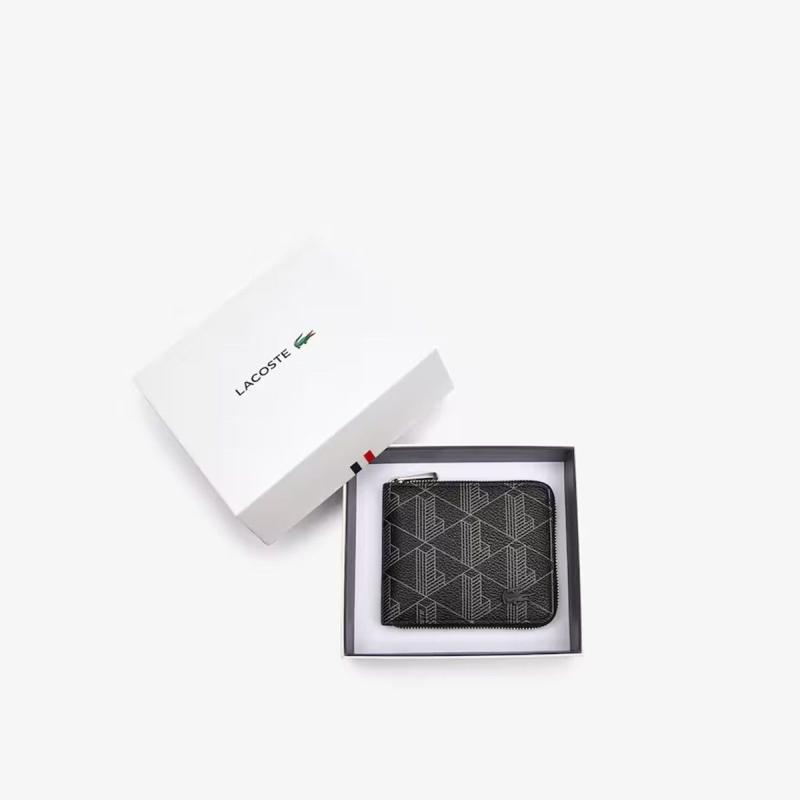Men's Monogram Zip Billfold - 9@3NH4005LX - LACOSTE