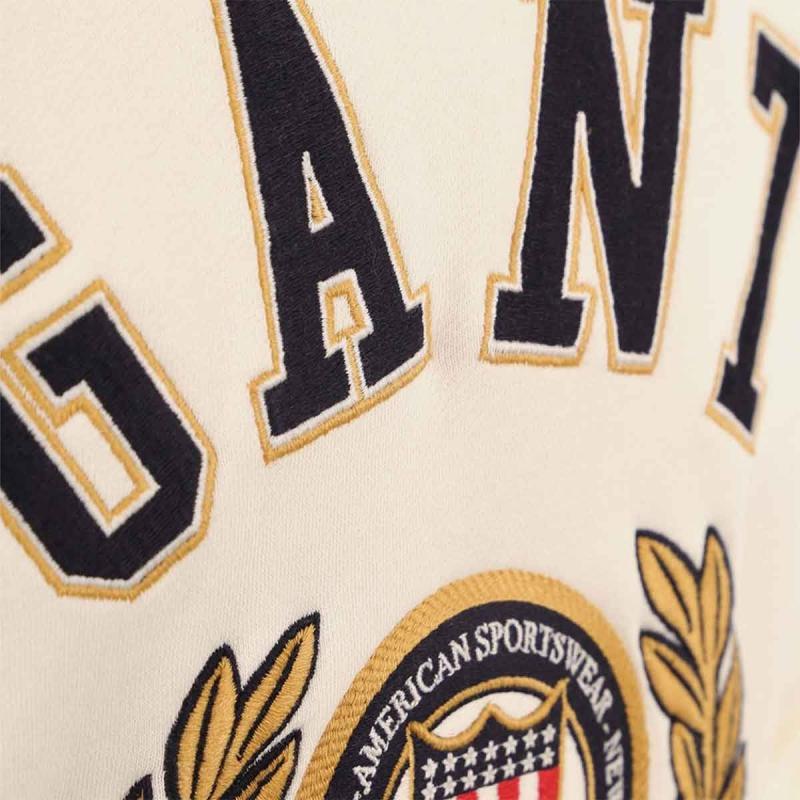 Gant ανδρική μπλούζα φούτερ με κουκούλα και graphic logo print Regular Fit - 3G2006069 - GANT