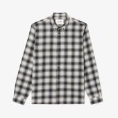 Lacoste ανδρικό πουκάμισο από βαμβάκι και μαλλί με καρό σχέδιο και κεντημένο έμβλημα - 3CH1868 - LACOSTE