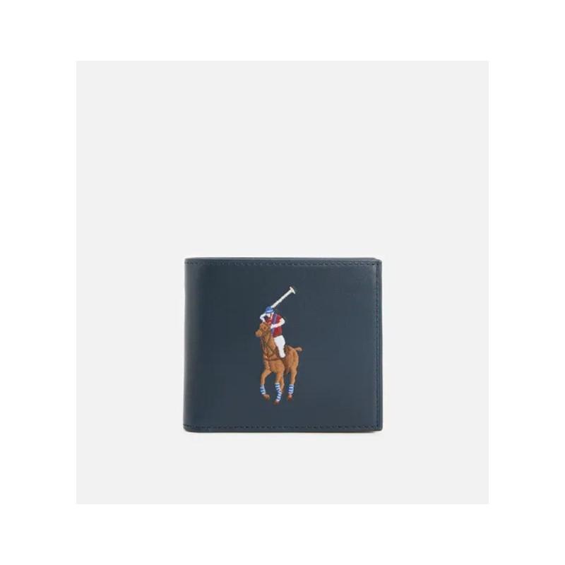 Big Pony Leather Billfold Coin Wallet - 405898356001 - POLO RALPH LAUREN