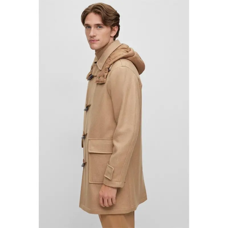 Boss duffle coat shop