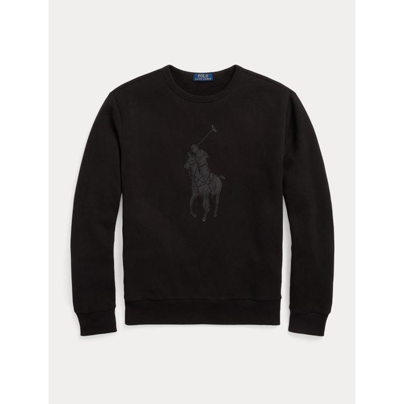 Leather-Pony Fleece Sweatshirt - 710920221001 - POLO RALPH LAUREN