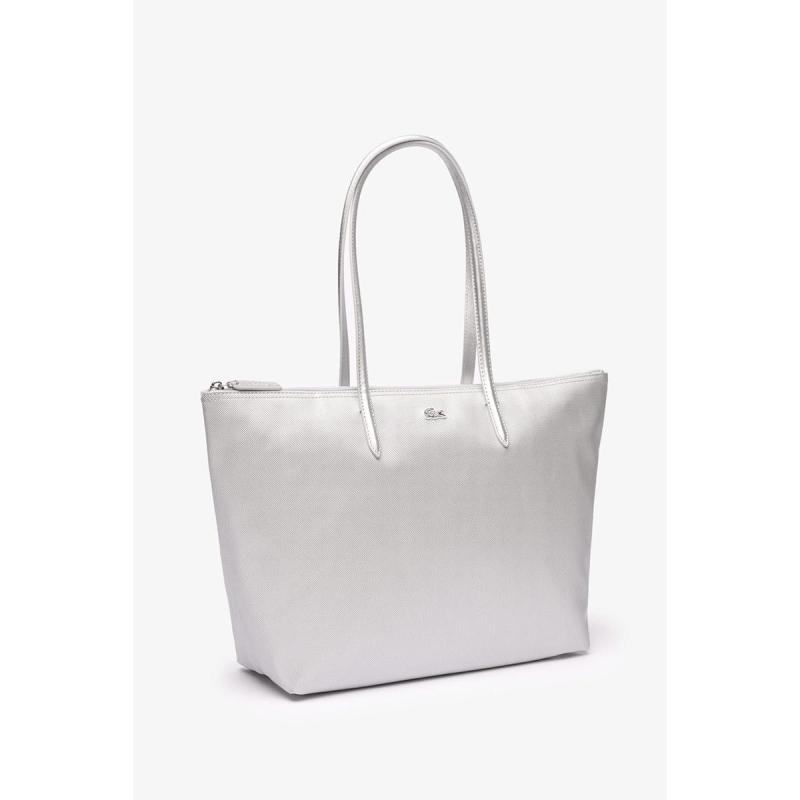 LACOSTE TΣΑΝΤΑ SHOPPING BAG LOGΟ ΑΣΗΜΙ - 3NF4385SJ