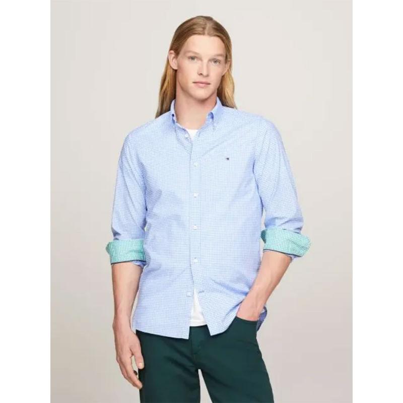 FLEX TEXTURED GINGHAM SF SHIRT - MW0MW33764 - TOMMY HILFIGER