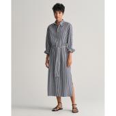 Striped Poplin Shirt Dress - 3GW4503325 - GANT